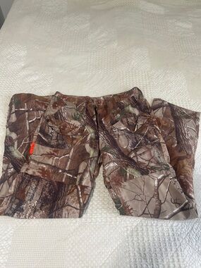 Womens she safari Camo Cargo Hunting Pants - Brown Green Tan
